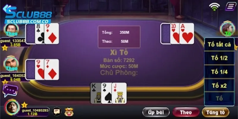 Các vòng cược xì tố